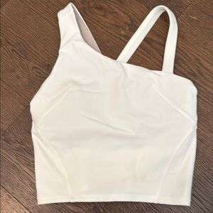 Lululemon white crop Top size 2